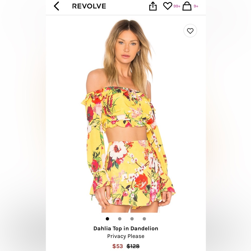 Privacy Please Dahlia Top in Dandelion